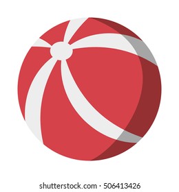 balloon beach isolated icon vector illustration design