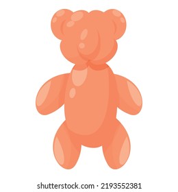 Balloon bear icon cartoon vector. Animal toy. Air shape