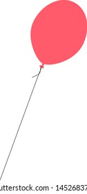 Balloon beautiful inflatable on a white background