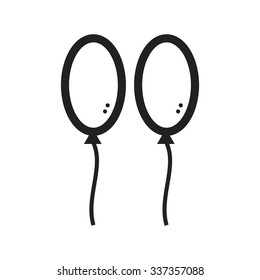Balloon, birthday, celebration icon vector image. Can also be used for party. Suitable for web apps, mobile apps and print media.