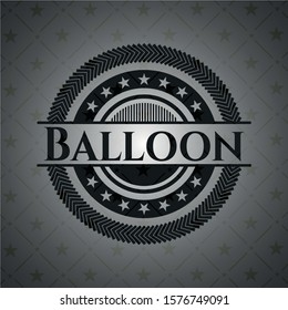 Balloon black emblem. Vector Illustration. Detailed.