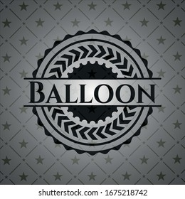 Balloon black emblem. Vector Illustration. Detailed.