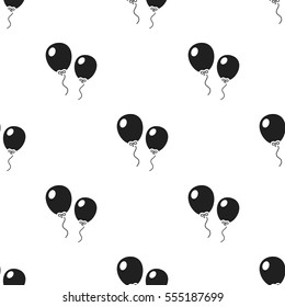 Balloon black icon. Illustration for web and mobile design.