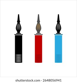 Balloon Blower Pump Icon, Latex Balloon Inflator, Air Pressure Pump Icon, Device Vector Art Illustration