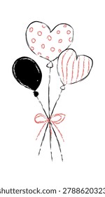Balloon bouquet and two