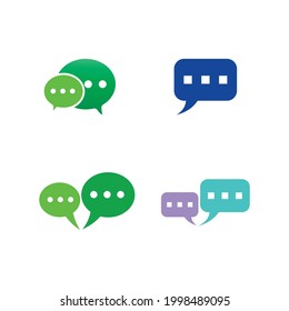 Balloon and buble chat social media app Flying vector festive balloons shiny with glossy balloons for holiday