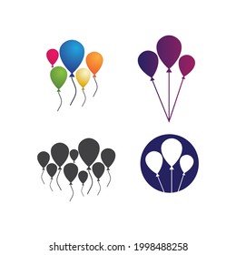 Globos y burbujas Vectores de vuelo globos festivos brillantes con globos brillantes para vacaciones