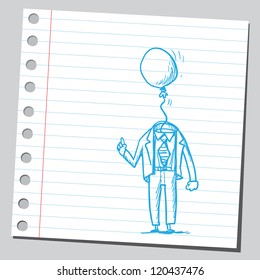Balloon businessman