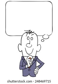 The balloon and businessman