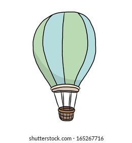 balloon / cartoon vector and illustration, hand drawn, sketch style, isolated on white background.