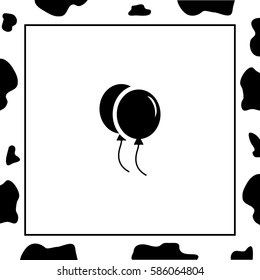 Balloon, Celebration, internet concept. Vector Icon. 