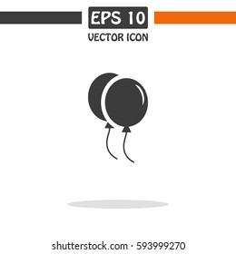 Balloon, Celebration, internet concept. Vector Icon.
