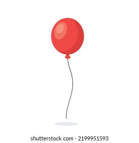 Decoraciones de la Fiesta de la Celebración de los Globos. ilustración vectorial