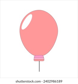 
Ballonzeichen sind rund und oval
rosa mit weißem Licht und unter dem dreistufigen Ballon ist hellrosa und schwarz 