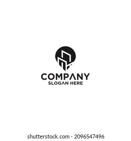 balloon and city logo vector template