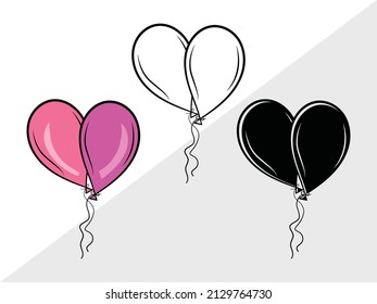 Ilustración de vectores imprimibles de clipart de globo