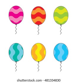 Balloon color wave