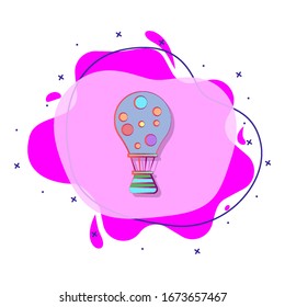Icono de codo líquido de color globo. Simple vector de color de iconos de circo para ui y ux, sitio web o aplicación móvil