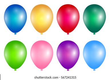 Balloon colorful color icon