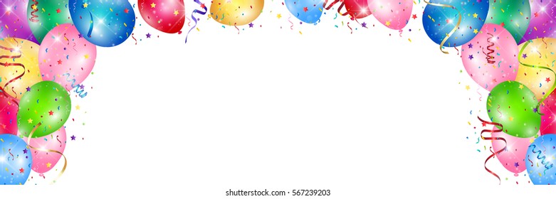 Balloon colorful sky background