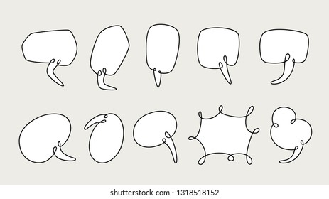 Balloon comics contour drawing style collection