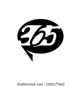 Balloon communication 365 infinity logo icon design black