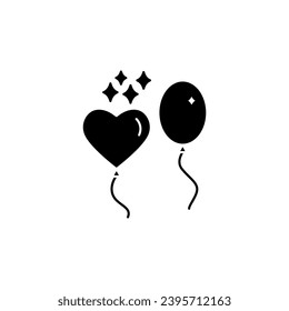 Balloon concept line icon. Simple element illustration. Balloon concept outline symbol design.