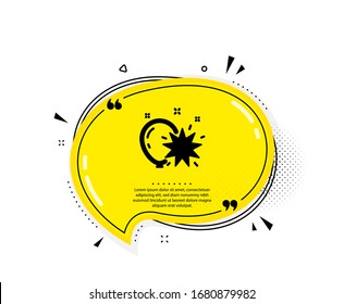Balloon dart icon. Quote speech bubble. Amusement park sign. Pop the balloon symbol. Quotation marks. Classic balloon dart icon. Vector