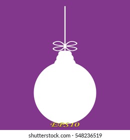 balloon decoration, Christmas, Christmas, icon, vector illustration eps10