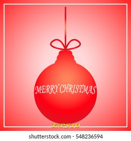 balloon decoration, Christmas, Christmas, icon, vector illustration eps10