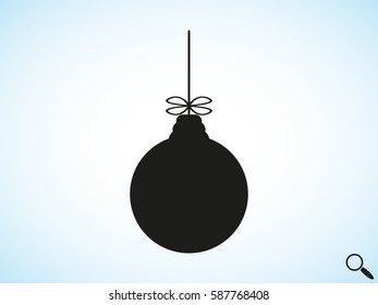 balloon decoration, Christmas, icon, vector illustration eps10