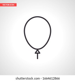 balloon decoration vector flat happiness holiday air icon line 10 eps