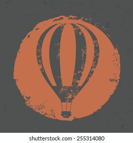 Balloon design on grunge background, grunge vector