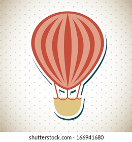 balloon design over dotted background vector illustration 