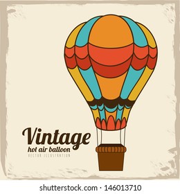 balloon design over vintage background vector illustration