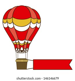 balloon design over white background vector illustration 