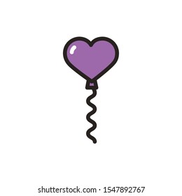 Balloon design, Party celebration entertainment holiday birthday and decoration Vector illustration