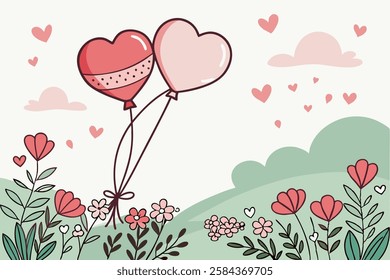 Balloon designs heart shaped balloons in Romantic