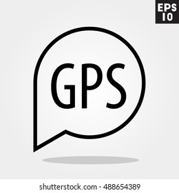 Balloon dialog notification icon in trendy flat style isolated on grey background. Id card symbol for your design, logo, UI. Vector illustration, EPS10.