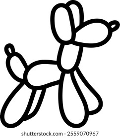 balloon dog cute drawn style for templates.