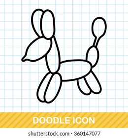 balloon dog doodle