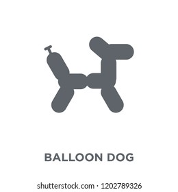 Balloon dog icon. Balloon dog design concept from Circus collection. Simple element vector illustration on white background.
