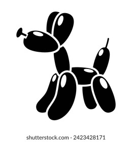 Balloon dog icon vector on trendy design