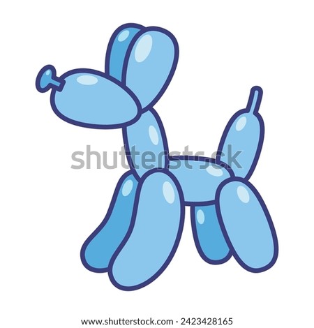 Balloon dog icon vector on trendy design