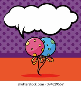 balloon doodle, speech bubble