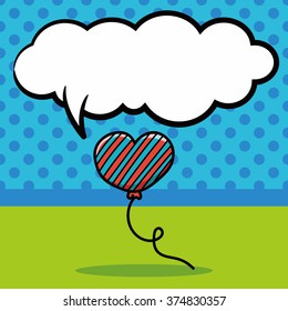 balloon doodle, speech bubble