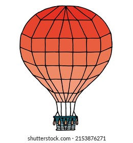 Globo en forma de doodle. Mano Cortada. Dibujo a mano libre. Doodle. Esbozo.