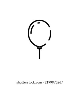 Balloon Dotted Line Icon Vector Illustration Logo Template. Suitable For Many Purposes.