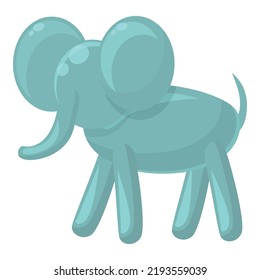 Balloon elephant icon cartoon vector. Animal air. Art shape