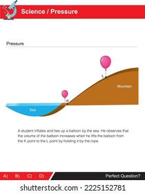 Balloon experiment suitable for open air pressure belonging to science class